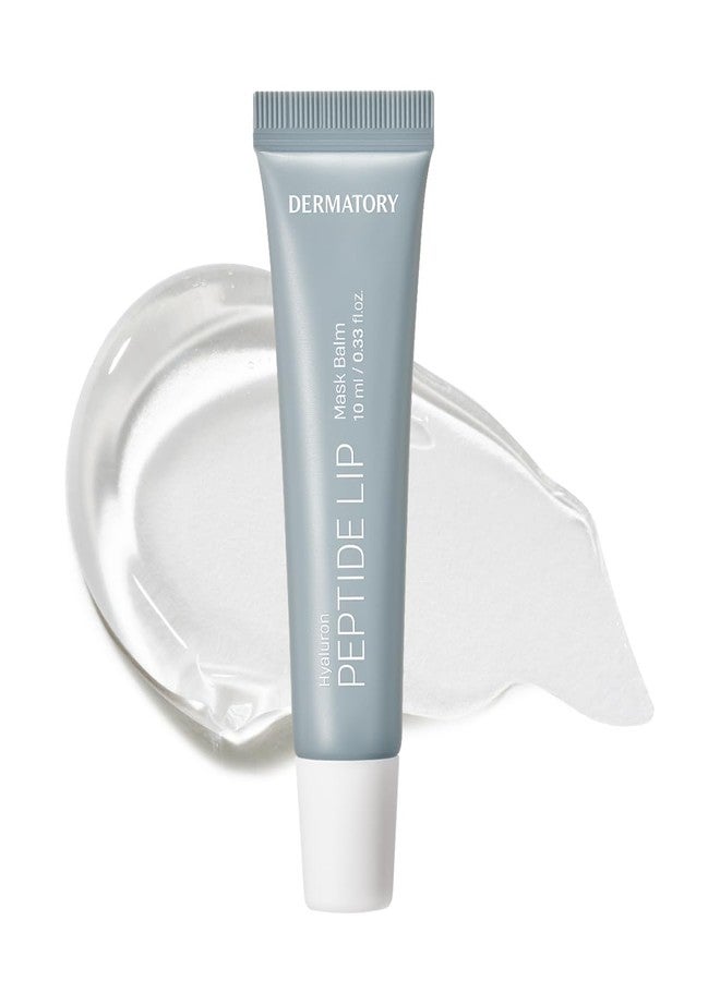 DERMATORY Hyalluron Peptide Volume Lip Mask Balm - Hydrating & Moisturizing Lip Mask for Day & Night Care (10ml) - Image 1